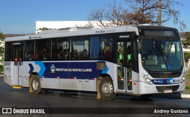 Solaris Transportes 20107 na cidade de Montes Claros, Minas Gerais, Brasil, por Andrey Gustavo. Número da foto: #12215485.