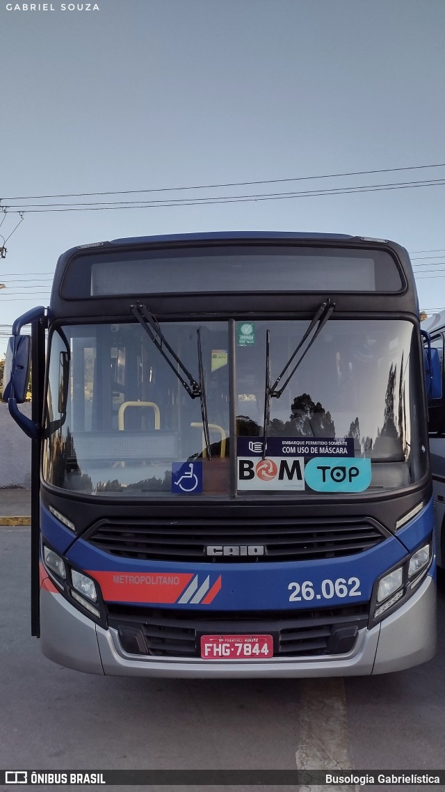 Auto Ônibus Moratense 26.062 na cidade de Francisco Morato, São Paulo, Brasil, por Busologia Gabrielística. Número da foto: #12214927.