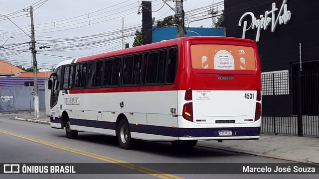 Viação Piracicabana 4531 na cidade de São José dos Campos, São Paulo, Brasil, por Marcelo José Souza. Número da foto: #12214326.