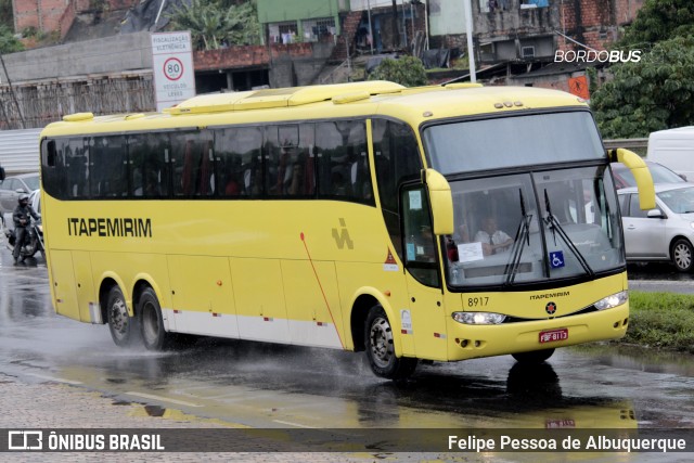 Viação Itapemirim 8917 na cidade de Salvador, Bahia, Brasil, por Felipe Pessoa de Albuquerque. Número da foto: #12215338.