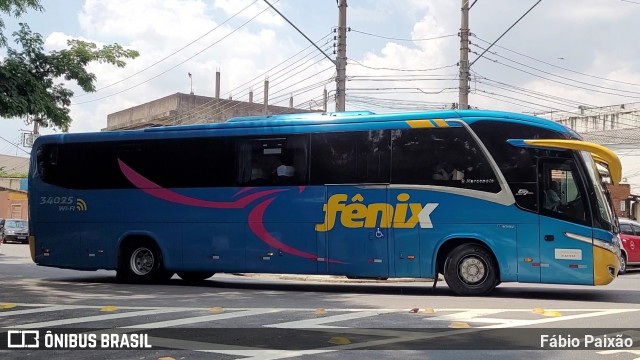 Rápido Expresso Fênix Viação 34025 na cidade de São Paulo, São Paulo, Brasil, por Fábio Paixão. Número da foto: #12238026.