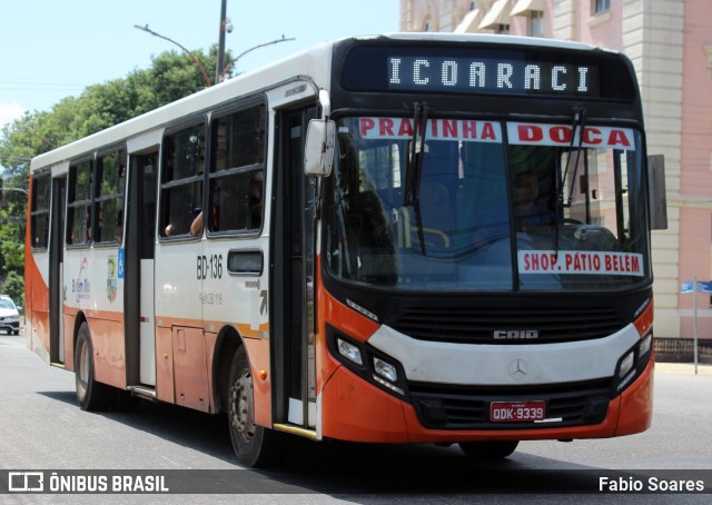 Belém Rio Transportes BD-136 na cidade de Belém, Pará, Brasil, por Fabio Soares. Número da foto: #12235103.