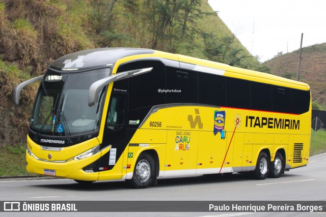 Viação Nova Itapemirim 60256 na cidade de Piraí, Rio de Janeiro, Brasil, por Paulo Henrique Pereira Borges. Número da foto: #12237500.