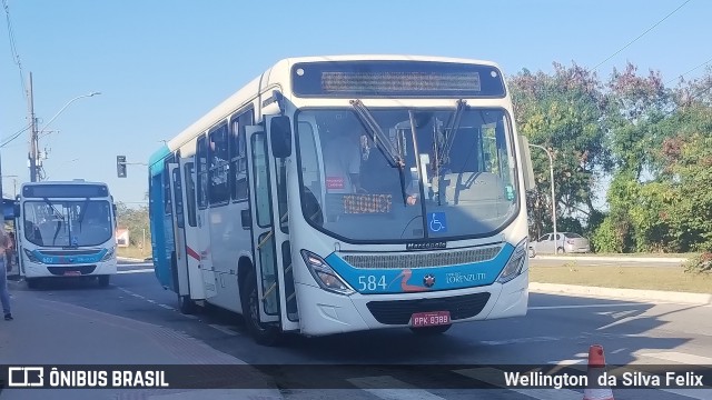 Expresso Lorenzutti 584 na cidade de Guarapari, Espírito Santo, Brasil, por Wellington  da Silva Felix. Número da foto: #12235596.