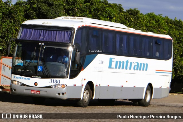 Emtram 3180 na cidade de Vitória da Conquista, Bahia, Brasil, por Paulo Henrique Pereira Borges. Número da foto: #12237480.