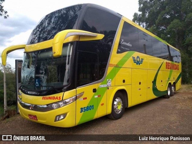 Reunidas Transportes Coletivos 35801 na cidade de Santo Ângelo, Rio Grande do Sul, Brasil, por Luiz Henrique Panisson. Número da foto: #12236686.