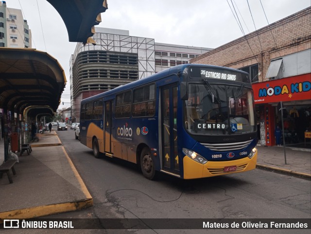 Viação Leopoldense 10210 na cidade de São Leopoldo, Rio Grande do Sul, Brasil, por Mateus de Oliveira Fernandes. Número da foto: #12235958.