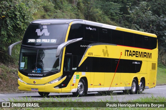 Viação Nova Itapemirim 40376 na cidade de Piraí, Rio de Janeiro, Brasil, por Paulo Henrique Pereira Borges. Número da foto: #12237518.