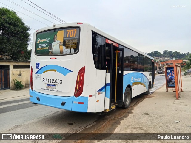 Auto Viação Vera Cruz - Belford Roxo RJ 112.053 na cidade de Belford Roxo, Rio de Janeiro, Brasil, por Paulo Leandro. Número da foto: #12237657.