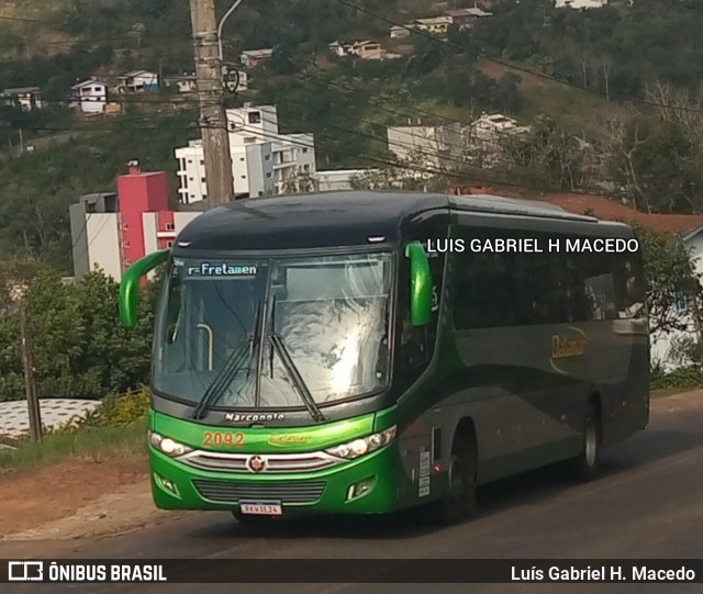 Dalamar Fretamento e Turismo 2092 na cidade de Seara, Santa Catarina, Brasil, por Luís Gabriel H. Macedo. Número da foto: #12237514.