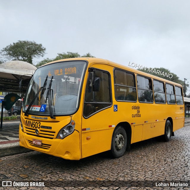 Auto Viação Mercês MN603 na cidade de Curitiba, Paraná, Brasil, por Lohan Mariano. Número da foto: #12235631.