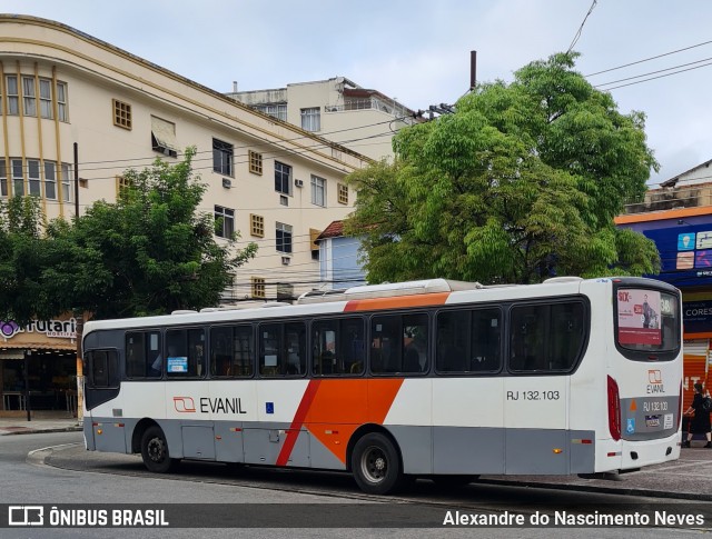 Evanil Transportes e Turismo RJ 132.103 na cidade de Rio de Janeiro, Rio de Janeiro, Brasil, por Alexandre do Nascimento Neves. Número da foto: #12235680.