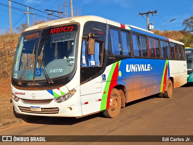 Univale Transportes F-0770 na cidade de Barão de Cocais, Minas Gerais, Brasil, por Edi Carlos Jr.. Número da foto: #12240147.