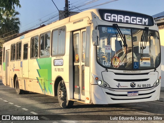 Viação Pinheiral RJ 189.015 na cidade de Pinheiral, Rio de Janeiro, Brasil, por Luiz Eduardo Lopes da Silva. Número da foto: #12238829.