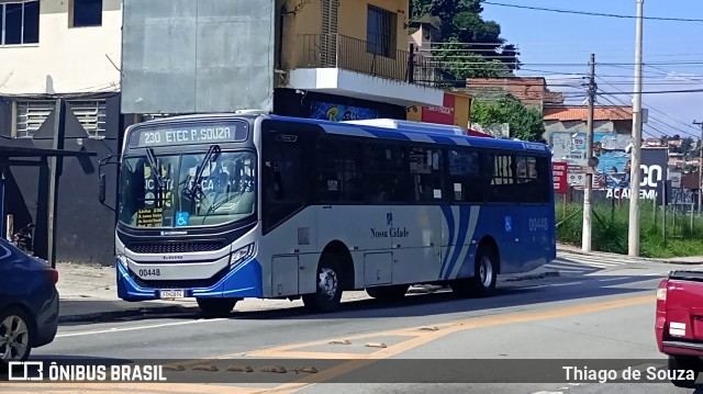 Viação Cidade de Caieiras 00448 na cidade de Franco da Rocha, São Paulo, Brasil, por Thiago de Souza. Número da foto: #12238430.