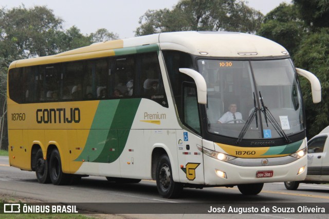 Empresa Gontijo de Transportes 18760 na cidade de Barra do Piraí, Rio de Janeiro, Brasil, por José Augusto de Souza Oliveira. Número da foto: #12240428.