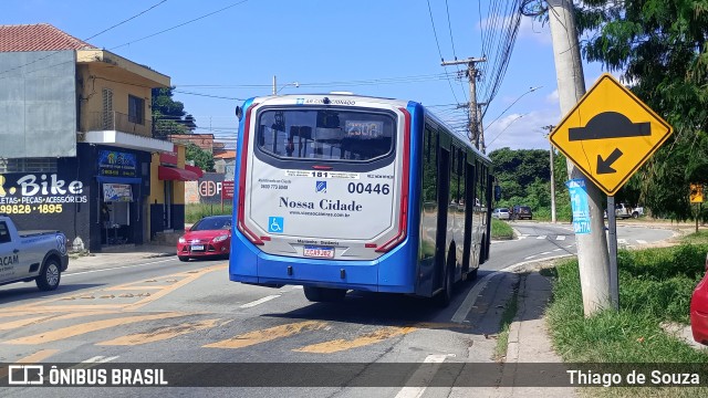 Viação Cidade de Caieiras 00446 na cidade de Franco da Rocha, São Paulo, Brasil, por Thiago de Souza. Número da foto: #12238378.