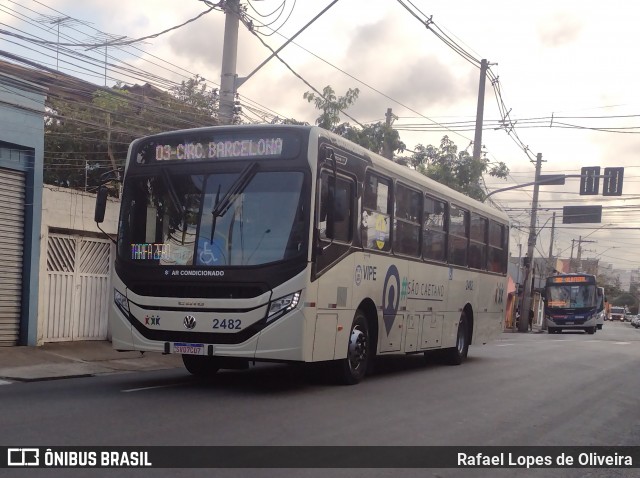 VIPE - Viação Padre Eustáquio 2482 na cidade de São Caetano do Sul, São Paulo, Brasil, por Rafael Lopes de Oliveira. Número da foto: #12240024.