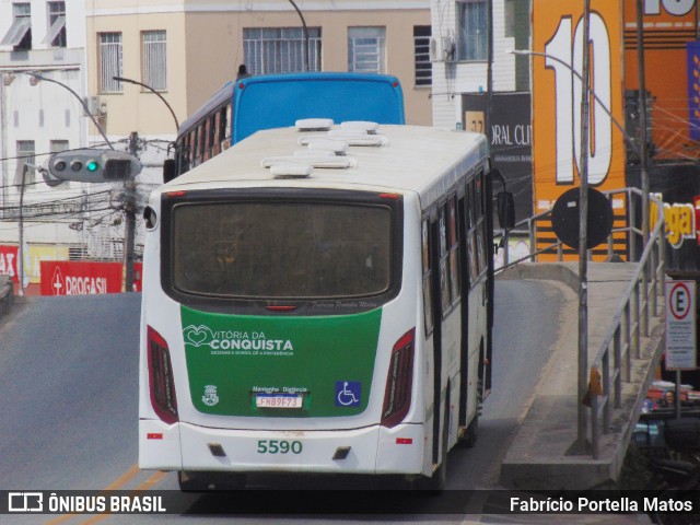Viação Rosa Vitória da Conquista 5590 na cidade de Vitória da Conquista, Bahia, Brasil, por Fabrício Portella Matos. Número da foto: #12240058.