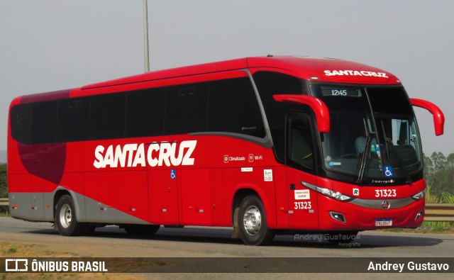 Viação Santa Cruz 31323 na cidade de Lavras, Minas Gerais, Brasil, por Andrey Gustavo. Número da foto: #12240580.