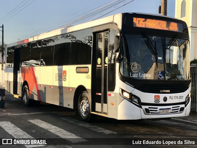 Viação Cidade do Aço RJ 174.007 na cidade de Pinheiral, Rio de Janeiro, Brasil, por Luiz Eduardo Lopes da Silva. Número da foto: #12238826.