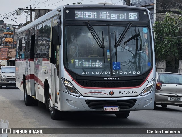 Auto Viação ABC RJ 105.056 na cidade de São Gonçalo, Rio de Janeiro, Brasil, por Cleiton Linhares. Número da foto: #12238353.