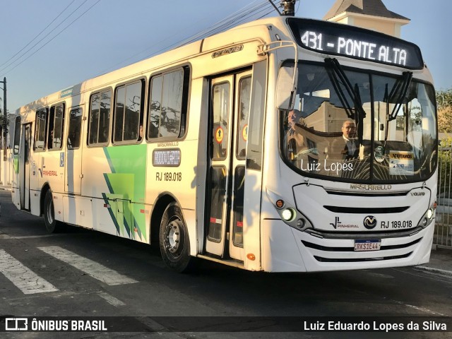 Viação Pinheiral RJ 189.018 na cidade de Pinheiral, Rio de Janeiro, Brasil, por Luiz Eduardo Lopes da Silva. Número da foto: #12238825.