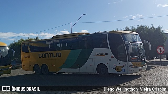 Empresa Gontijo de Transportes 16035 na cidade de Poções, Bahia, Brasil, por Diego Wellingthon  Vieira Crispim. Número da foto: #12238105.