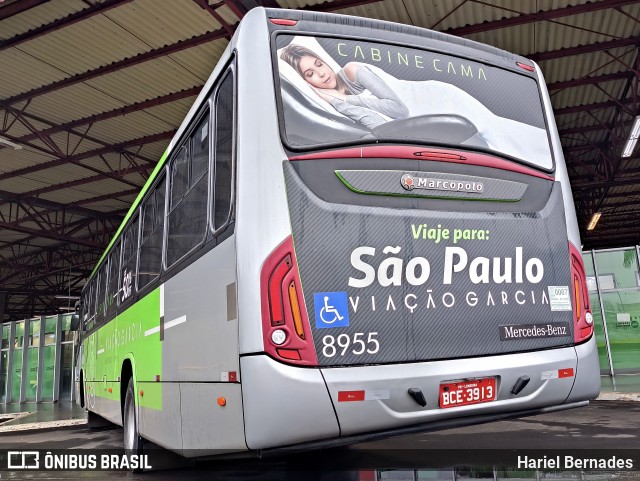 Viação Garcia 8955 na cidade de Londrina, Paraná, Brasil, por Hariel Bernades. Número da foto: #12238441.