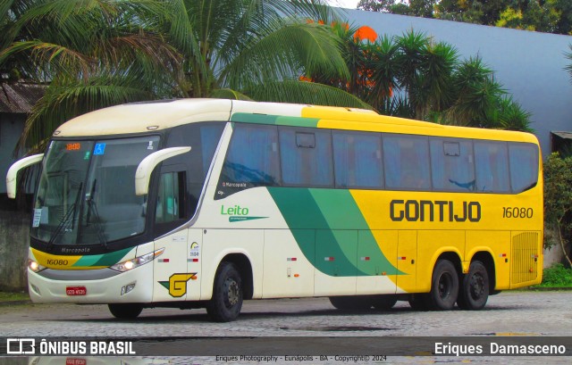 Empresa Gontijo de Transportes 16080 na cidade de Eunápolis, Bahia, Brasil, por Eriques  Damasceno. Número da foto: #12242695.