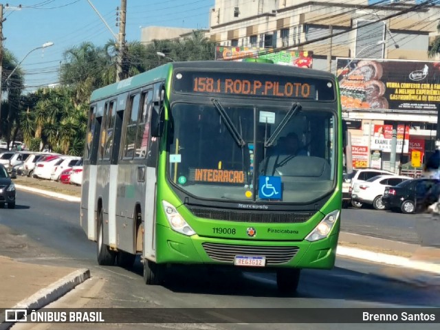 Viação Piracicabana Distrito Federal 119008 na cidade de SIA, Distrito Federal, Brasil, por Brenno Santos. Número da foto: #12242145.