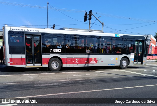 Viação Gatusa Transportes Urbanos 7 6963 na cidade de São Paulo, São Paulo, Brasil, por Diego Cardoso da Silva. Número da foto: #12242399.