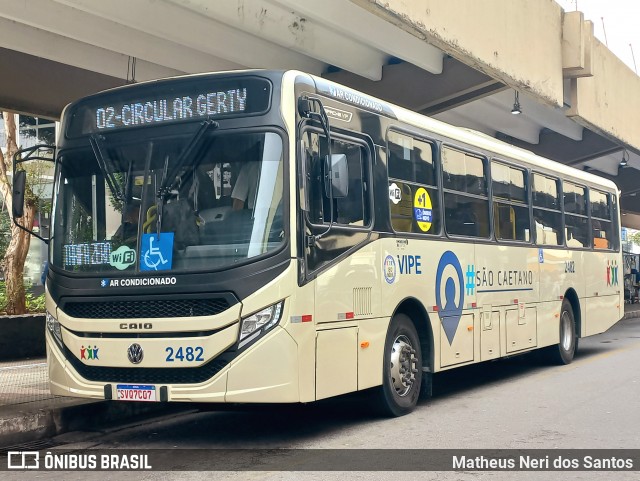 VIPE - Viação Padre Eustáquio 2482 na cidade de São Caetano do Sul, São Paulo, Brasil, por Matheus Neri dos Santos. Número da foto: #12241243.