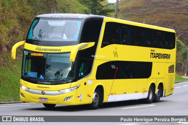 Viação Itapemirim 17007 na cidade de Piraí, Rio de Janeiro, Brasil, por Paulo Henrique Pereira Borges. Número da foto: #12241618.