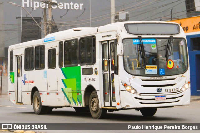 Viação Pinheiral RJ 189.022 na cidade de Volta Redonda, Rio de Janeiro, Brasil, por Paulo Henrique Pereira Borges. Número da foto: #12241632.