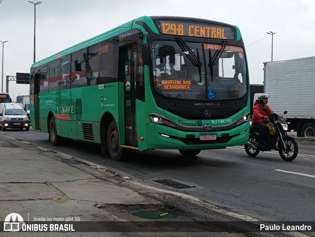 Linave Transportes RJ 146.100 na cidade de Rio de Janeiro, Rio de Janeiro, Brasil, por Paulo Leandro. Número da foto: #12241304.