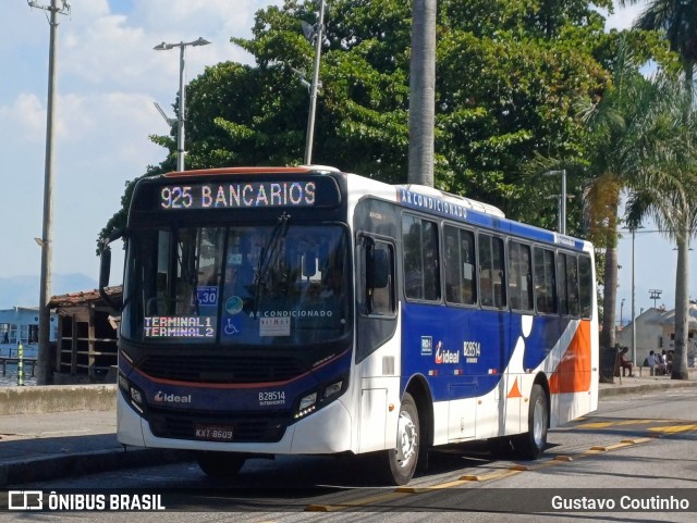 Viação Ideal B28514 na cidade de Rio de Janeiro, Rio de Janeiro, Brasil, por Gustavo Coutinho. Número da foto: #12241787.