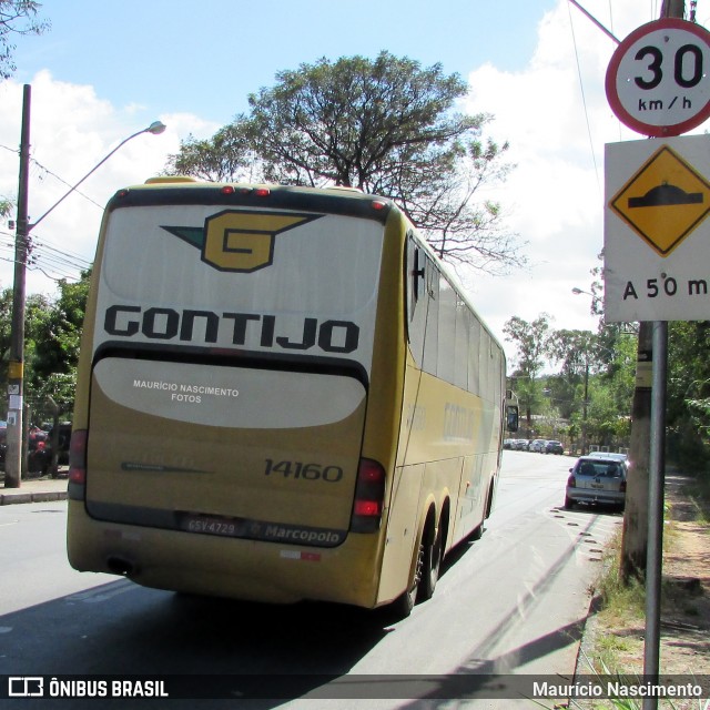 Empresa Gontijo de Transportes 14160 na cidade de Belo Horizonte, Minas Gerais, Brasil, por Maurício Nascimento. Número da foto: #12242894.