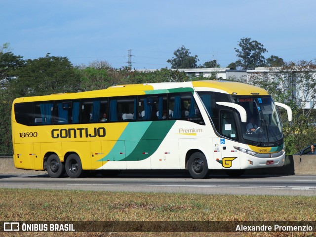 Empresa Gontijo de Transportes 18690 na cidade de São José dos Campos, São Paulo, Brasil, por Alexandre Promenzio. Número da foto: #12240948.