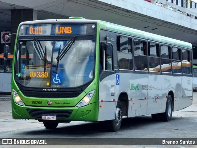 Viação Piracicabana Distrito Federal 118265 na cidade de Brasília, Distrito Federal, Brasil, por Brenno Santos. Número da foto: #12242531.