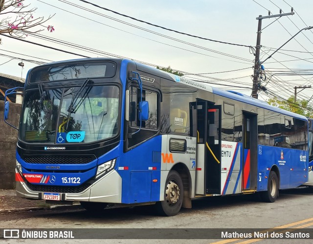 Viação Miracatiba 15.1122 na cidade de Itapecerica da Serra, São Paulo, Brasil, por Matheus Neri dos Santos. Número da foto: #12241824.