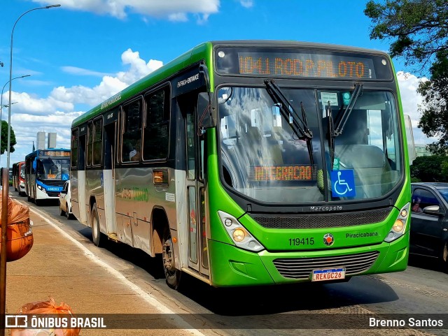Viação Piracicabana Distrito Federal 119415 na cidade de Brasília, Distrito Federal, Brasil, por Brenno Santos. Número da foto: #12242141.