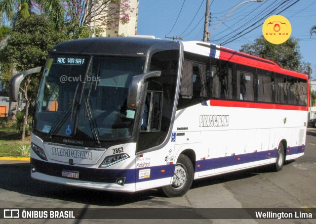 Viação Piracicabana 2862 na cidade de Nova Odessa, São Paulo, Brasil, por Wellington Lima. Número da foto: #12241200.