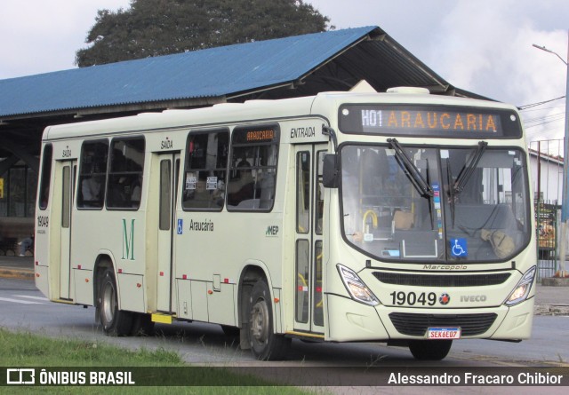 Araucária Transportes Coletivos 19049 na cidade de Araucária, Paraná, Brasil, por Alessandro Fracaro Chibior. Número da foto: #12241676.