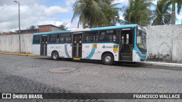 Viação Santa Cecília 36418 na cidade de Fortaleza, Ceará, Brasil, por FRANCISCO WALLACE. Número da foto: #12243453.