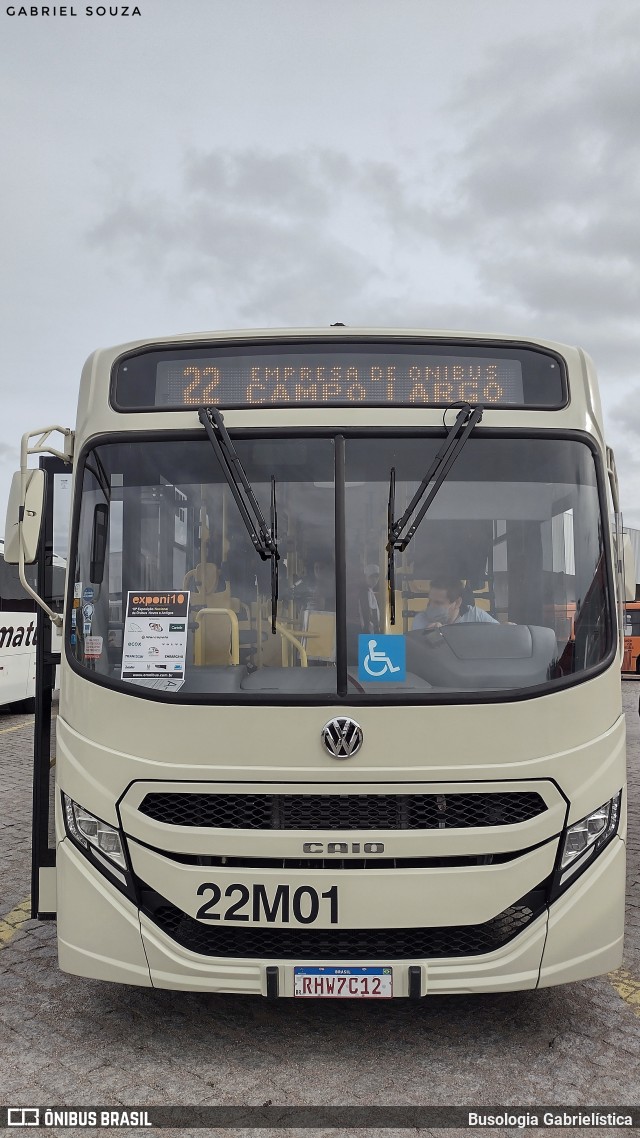 Empresa de Ônibus Campo Largo 22M01 na cidade de Curitiba, Paraná, Brasil, por Busologia Gabrielística. Número da foto: #12244818.
