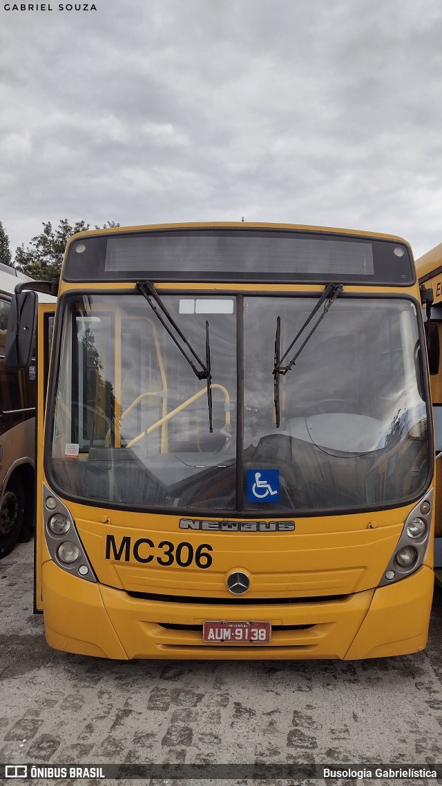 Auto Viação Mercês MC306 na cidade de Curitiba, Paraná, Brasil, por Busologia Gabrielística. Número da foto: #12244967.