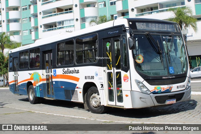 Auto Viação Salineira RJ 111.010 na cidade de Cabo Frio, Rio de Janeiro, Brasil, por Paulo Henrique Pereira Borges. Número da foto: #12244562.