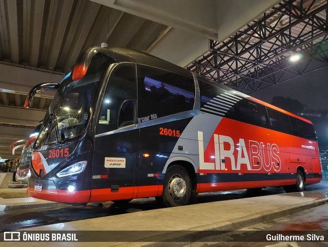 Lirabus 26015 na cidade de Santos, São Paulo, Brasil, por Guilherme Silva. Número da foto: #12243224.