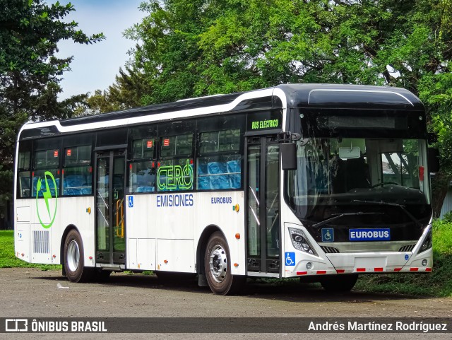 Eurobus CRRC C12 ELECTRIC BUS na cidade de La Uruca, San José, San José, Costa Rica, por Andrés Martínez Rodríguez. Número da foto: #12244458.